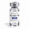 AMYN Peptides CJC-1295 + IPA 10MG peptide vial product photo with white label and silver cap on white background