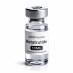 Retatrutide research peptide vial by AMYN Peptides for laboratory research
